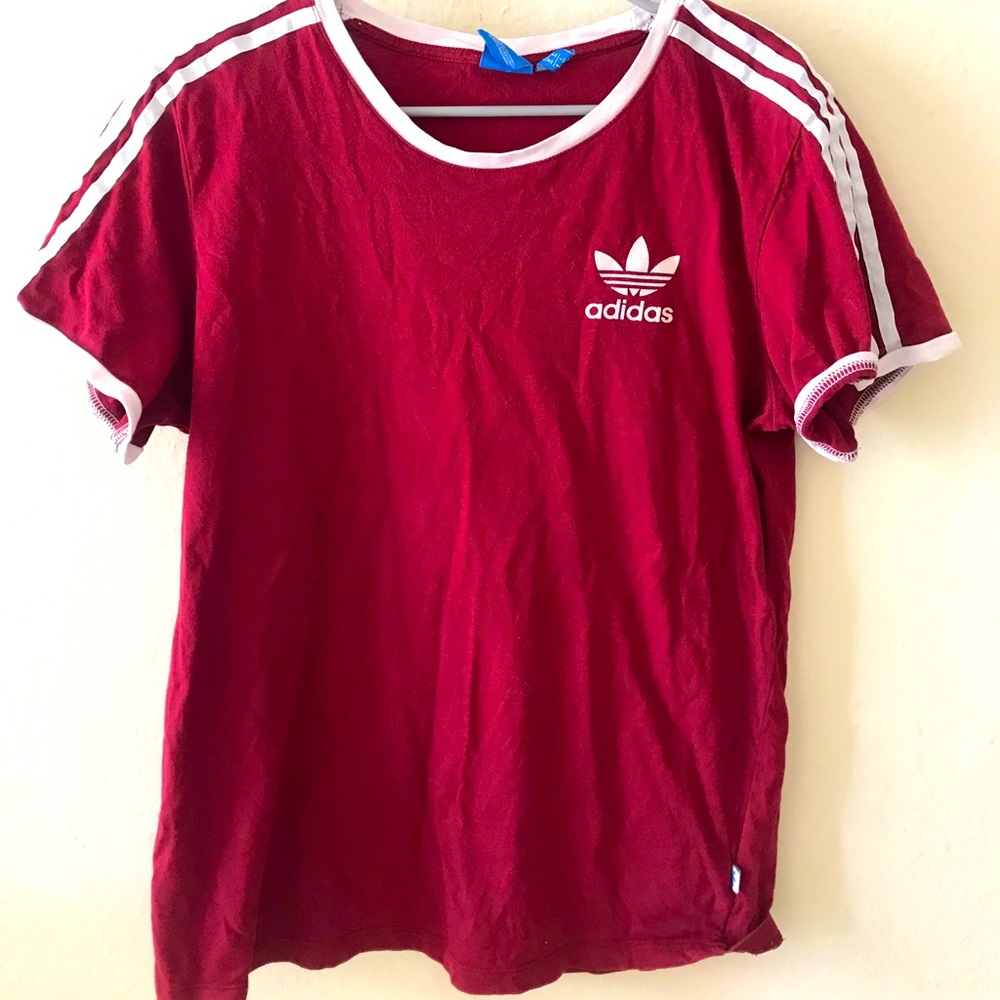 Adidas Women’s 3 stripes Tee Size small